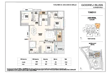 Godrej bliss floor plan three