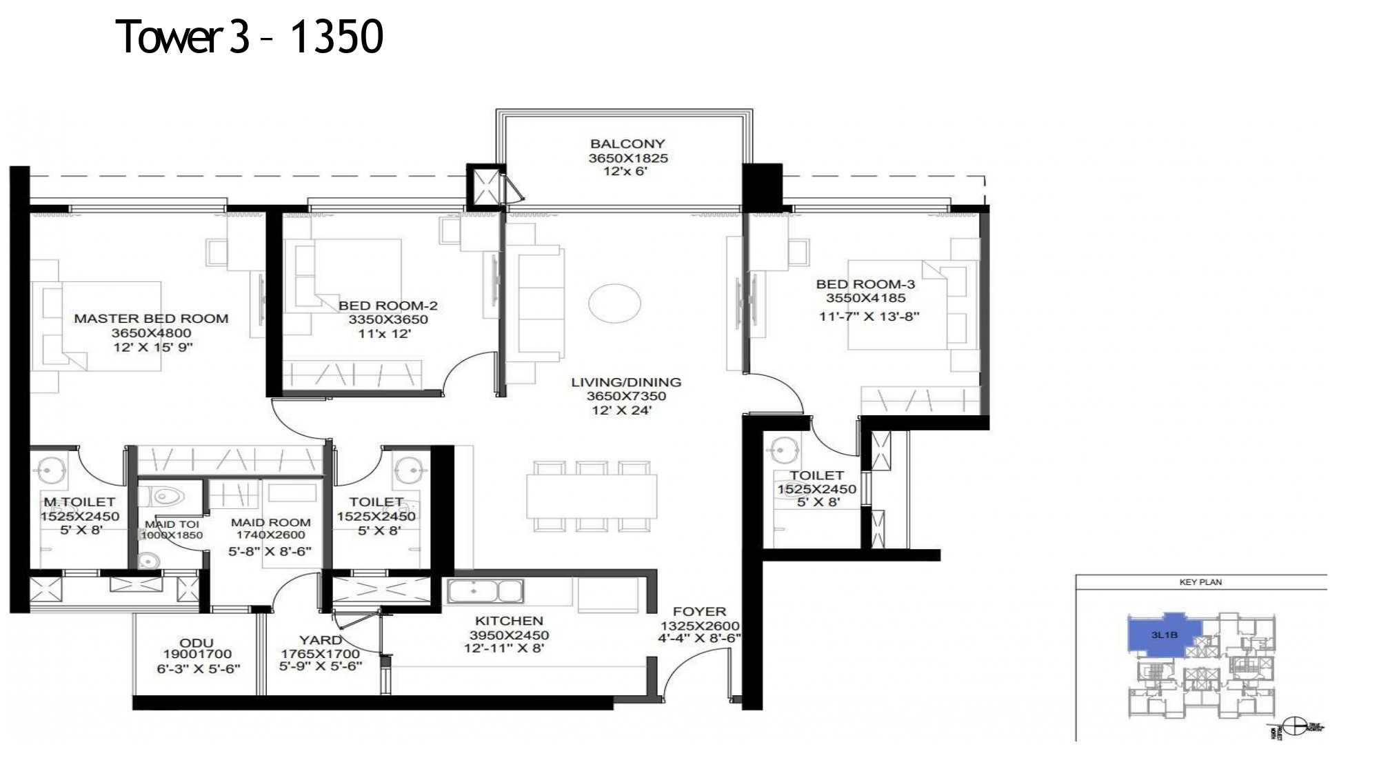DLF floor plan two