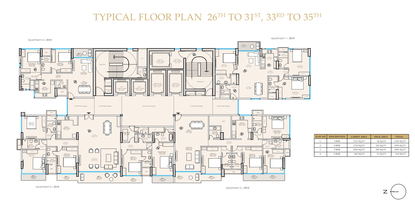 godrej reserve kandivali east floor plan two