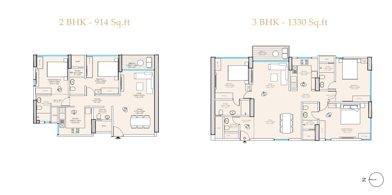 godrej reserve kandivali east floor plan three