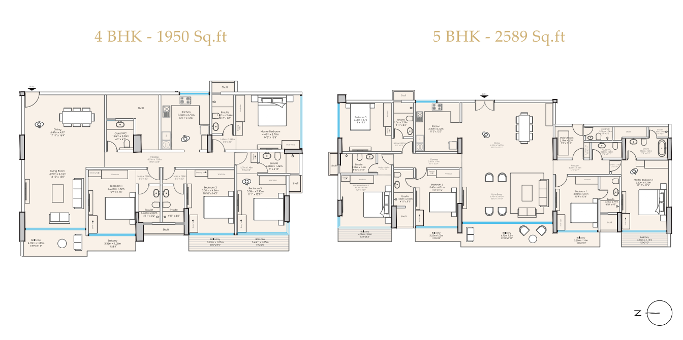 godrej reserve kandivali east floor plan four